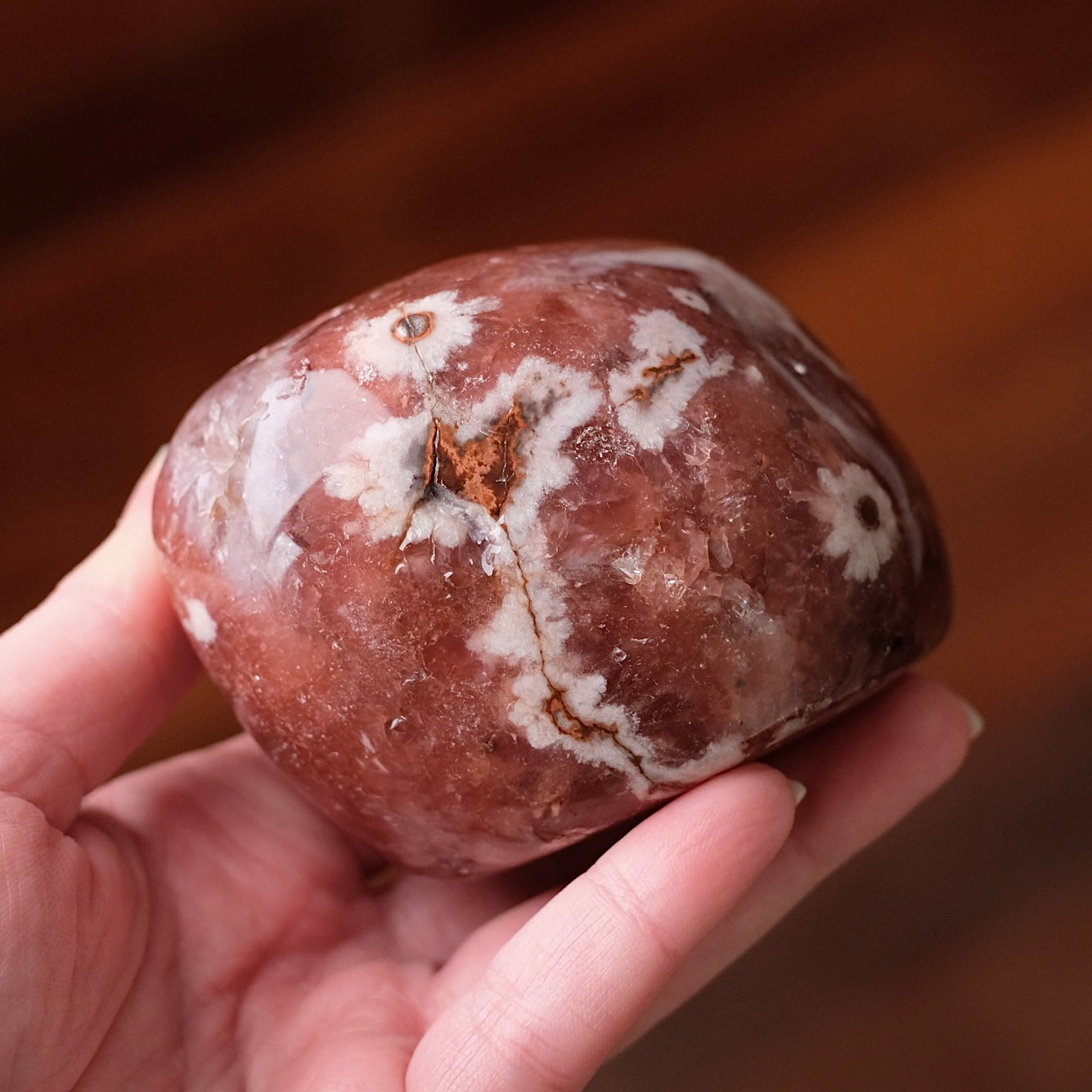 Raspberry Pink Amethyst | Polished Pink Amethyst Crystal Freeform 13