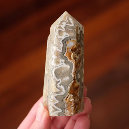 Crazy Lace Agate Tower | Lace Agate Crystal Point
