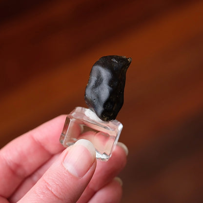 Libyan Desert Glass Specimen | Dark Libyan Desert Glass Crystal