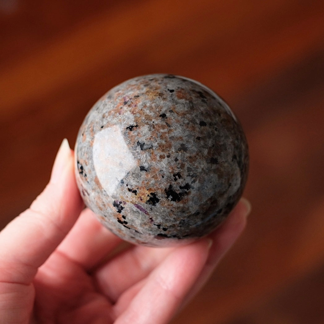 Yooperlite Sphere | UV Reactive Yooperlite Crystal Sphere