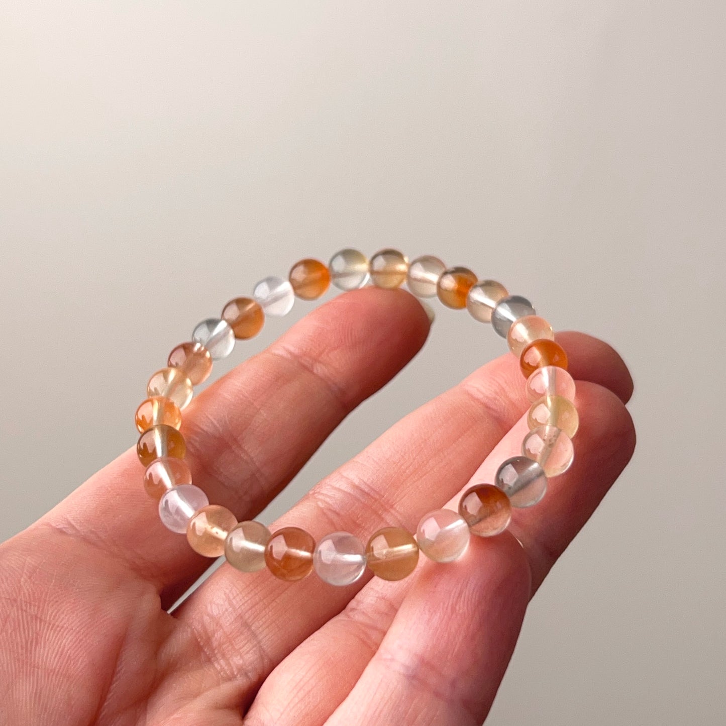 Amphibole Quartz Bracelet | Rabbit Hair Crystal Stretch Bracelet