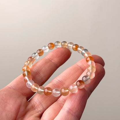 Amphibole Quartz Bracelet | Rabbit Hair Crystal Stretch Bracelet