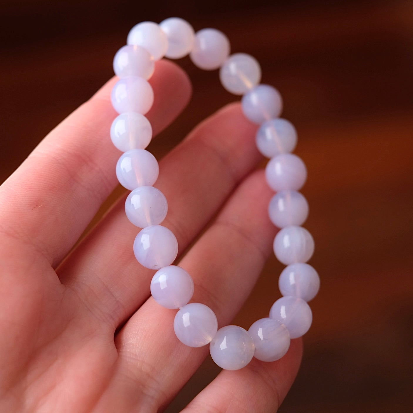 Lavender Moon Quartz Bracelet | Crystal Stretch Bracelet