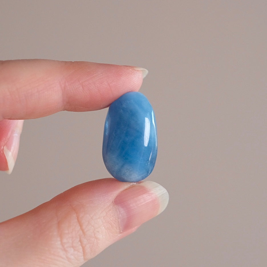 Aquamarine Tumble | Blue Beryl Tumbled Crystal