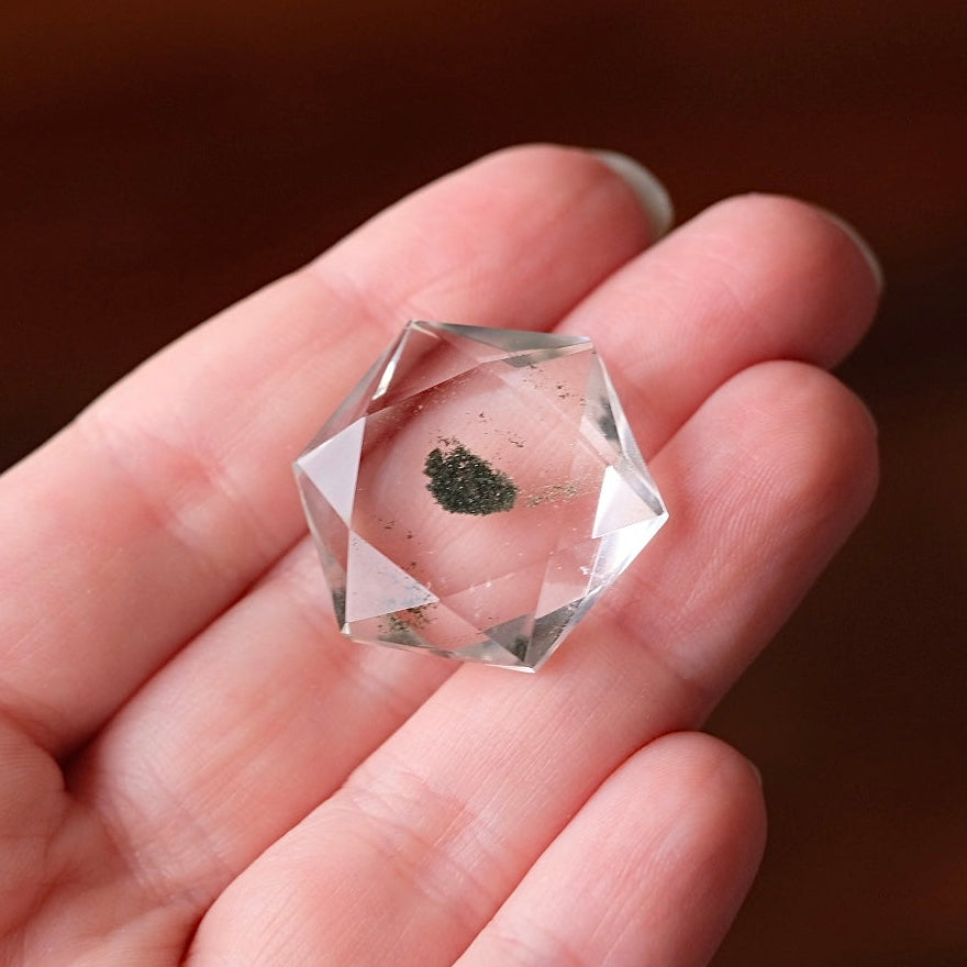 Chlorite Quartz Hexagon | Crystal Jewel | Star of David