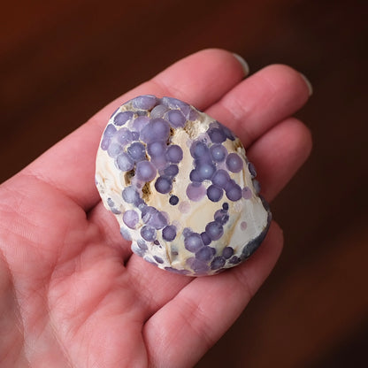 Grape Agate Palm | Grape Agate Crystal Palm Stone