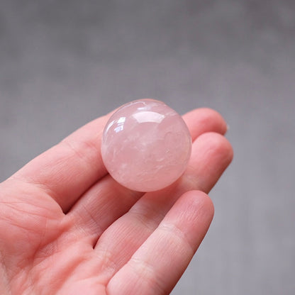 Rose Quartz Sphere | Pink Rose Quartz Crystal Sphere