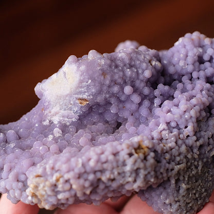 Druzy Grape Agate Crystal | Purple Botryoidal Chalcedony Crystal Specimen