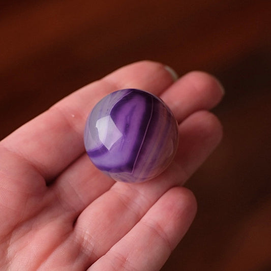 Purple Agate Sphere | Dyed Agate Crystal Sphere