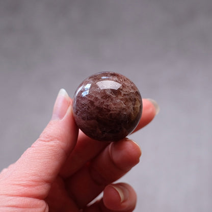 Tanzberry Quartz Crystal Sphere | Red Aventurine Sphere