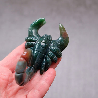 Bloodstone Scorpion Carving | Jasper Crystal Carving