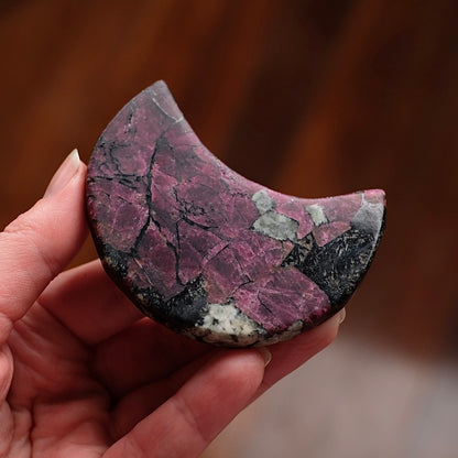 Rare Eudialyte Moon | Eudialite Crystal Moon