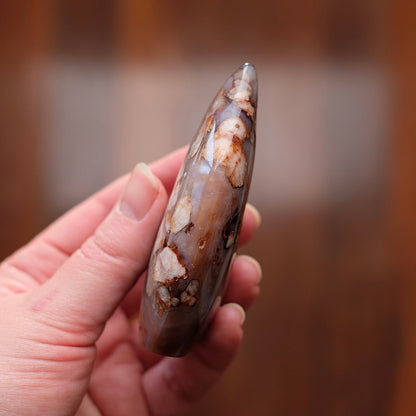 Flower Agate Freeform | Pretty Flower Agate Crystal Flame