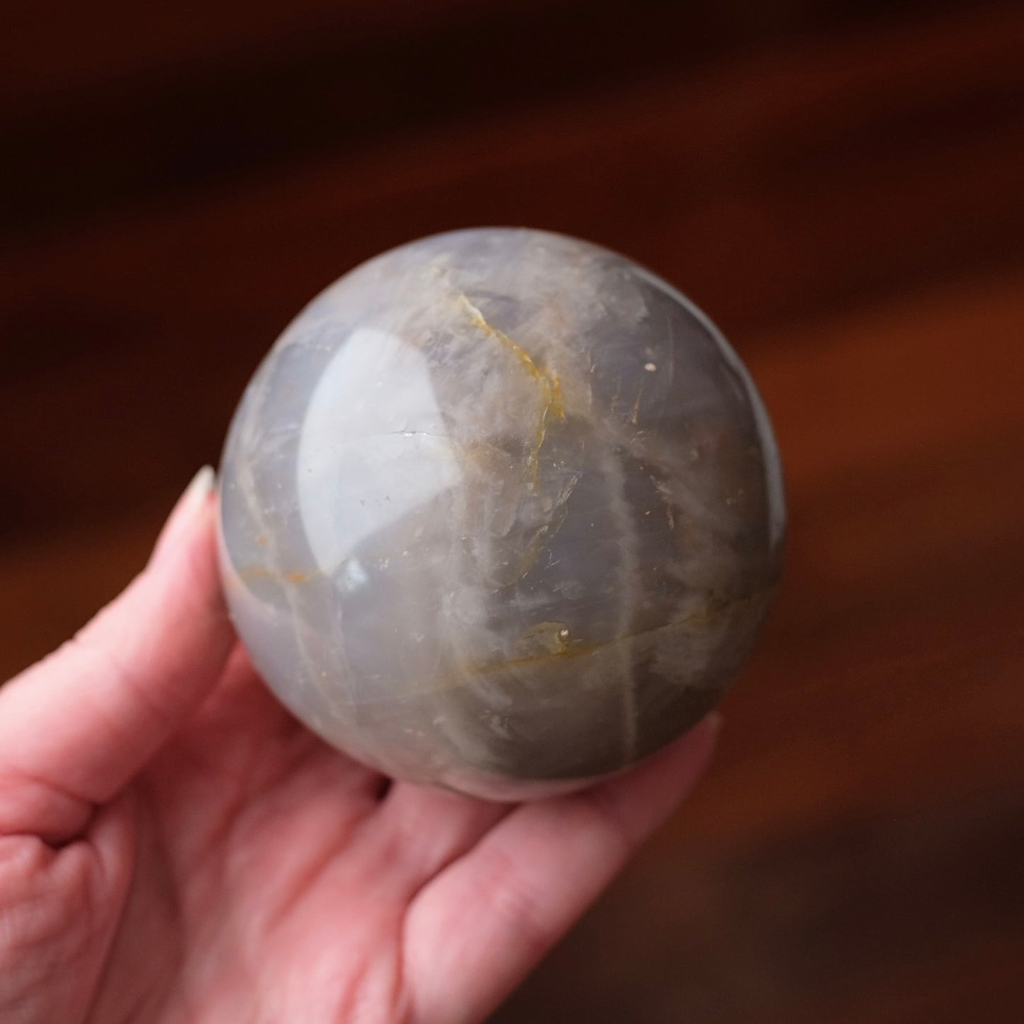 Blue Rose Quartz Sphere | Rose Quartz Crystal Sphere