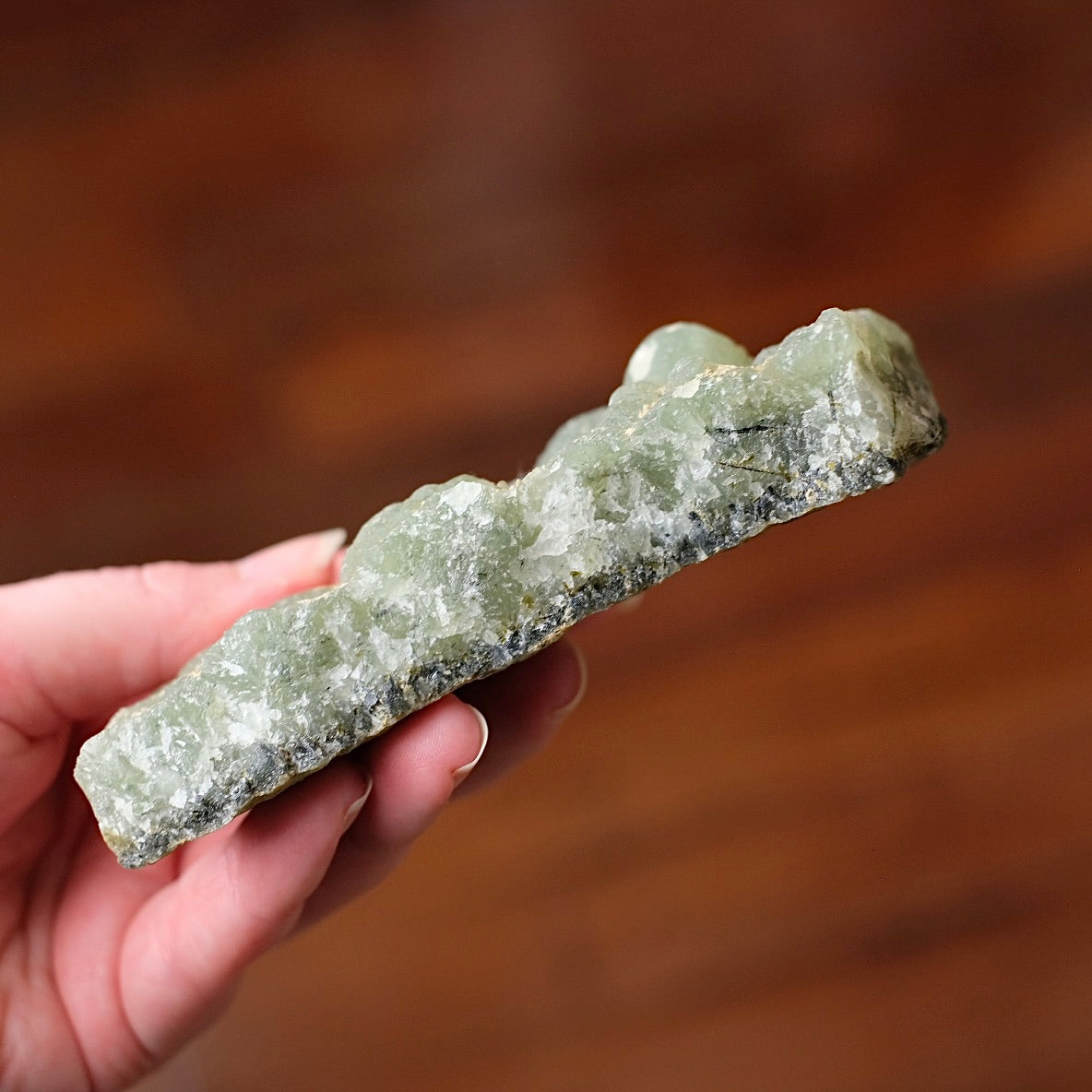Prehnite Specimen | Large Prehnite Natural Crystal Cluster