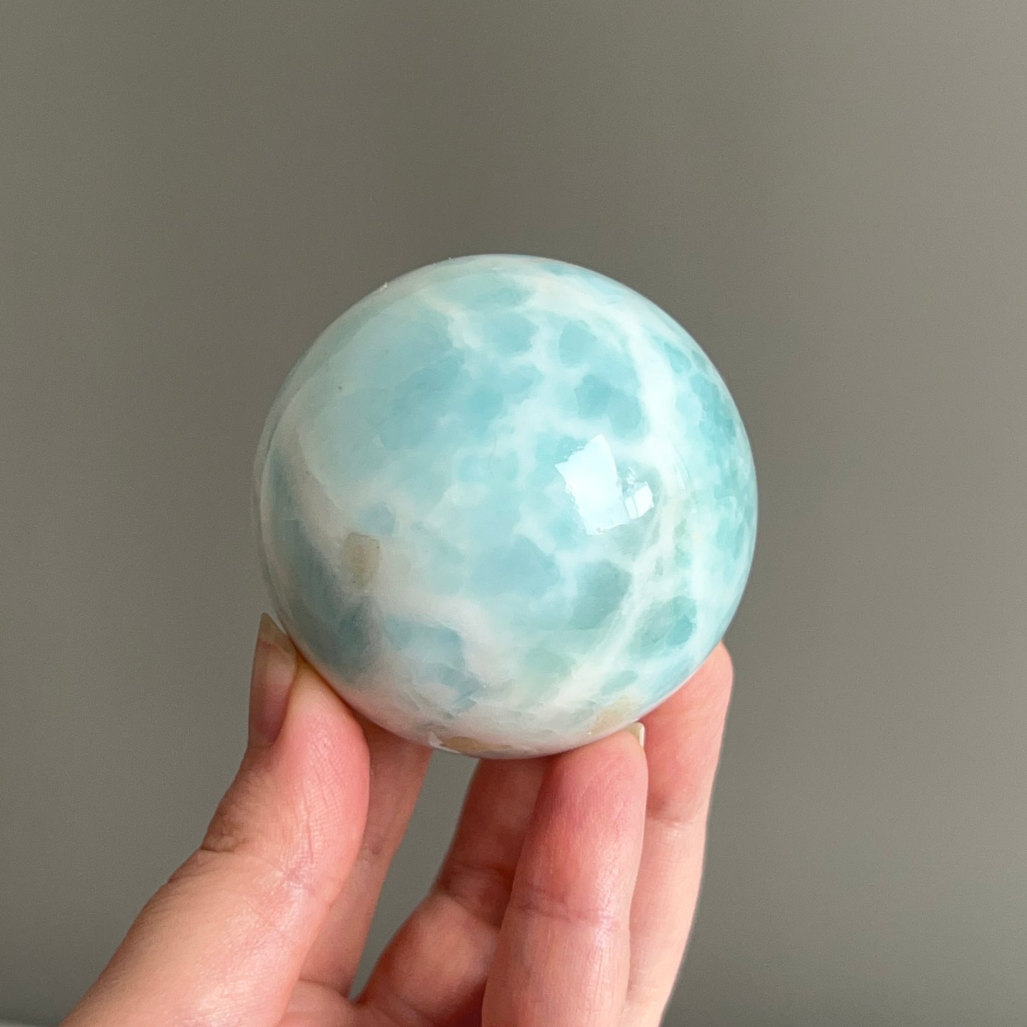 Blue Aragonite Sphere | Polished Aragonite Crystal Sphere