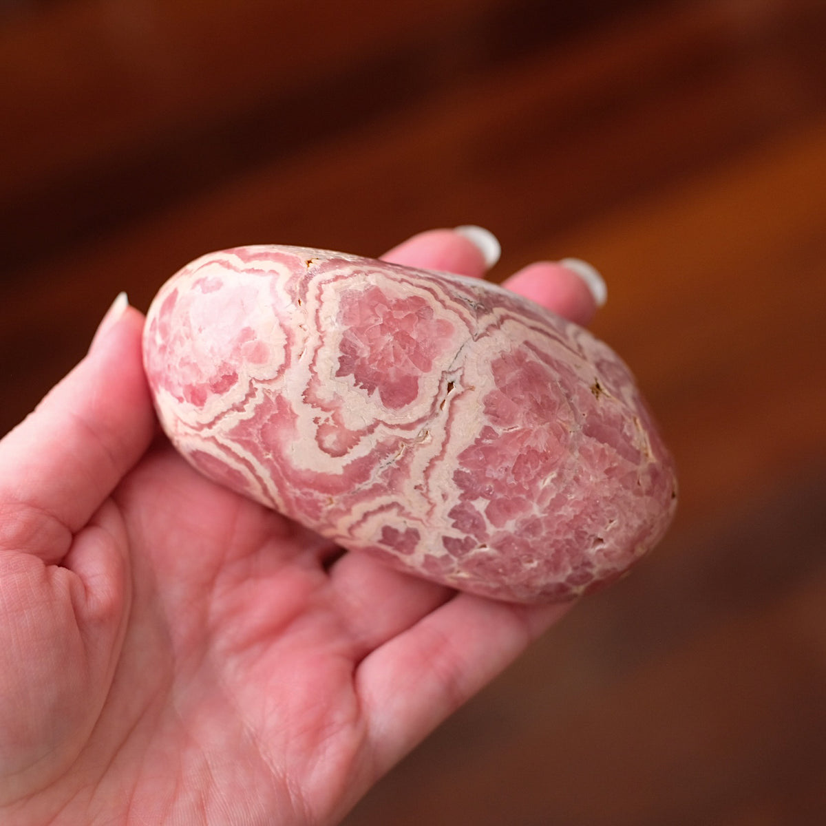 Rhodochrosite Freeform | Polished Rhodochrosite Crystal D