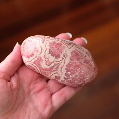 Rhodochrosite Freeform | Polished Rhodochrosite Crystal D
