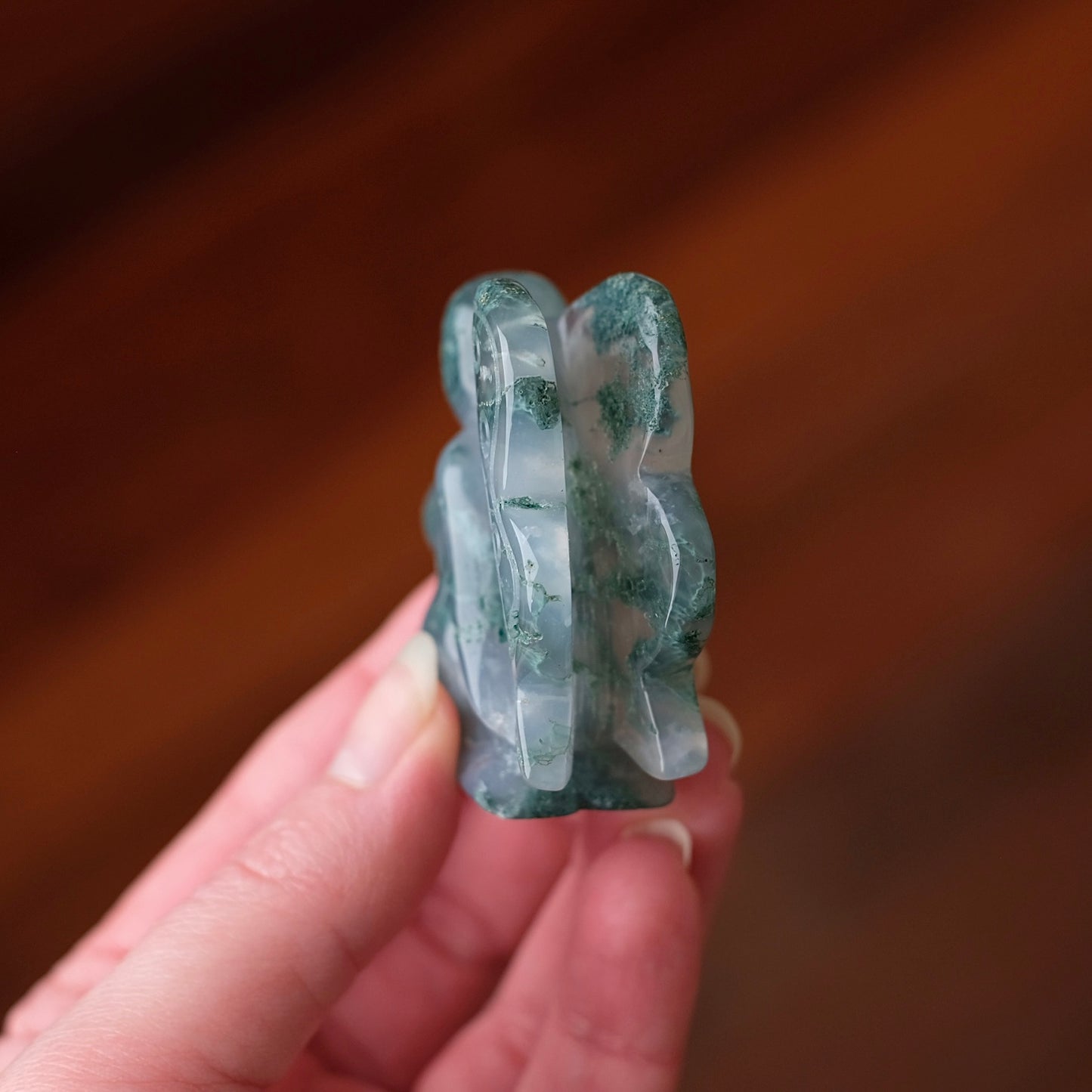 Moss Agate Fairy | Crystal Fairy Carving