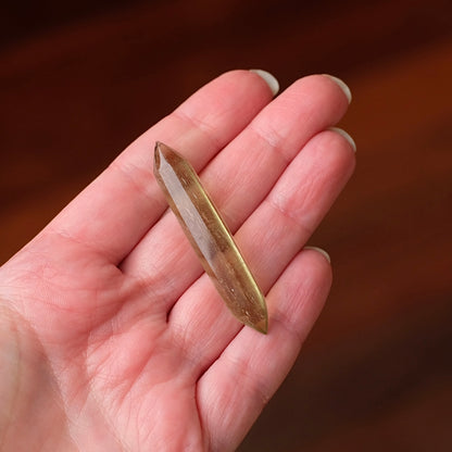 Libyan Desert Glass DT Point | Double Terminated Crystal Point