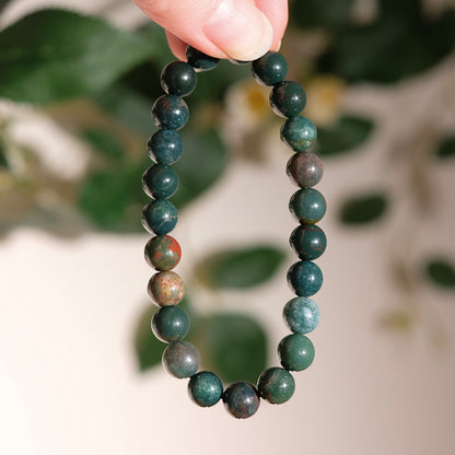 Bloodstone Bracelet | Heliotrope Crystal Bracelet