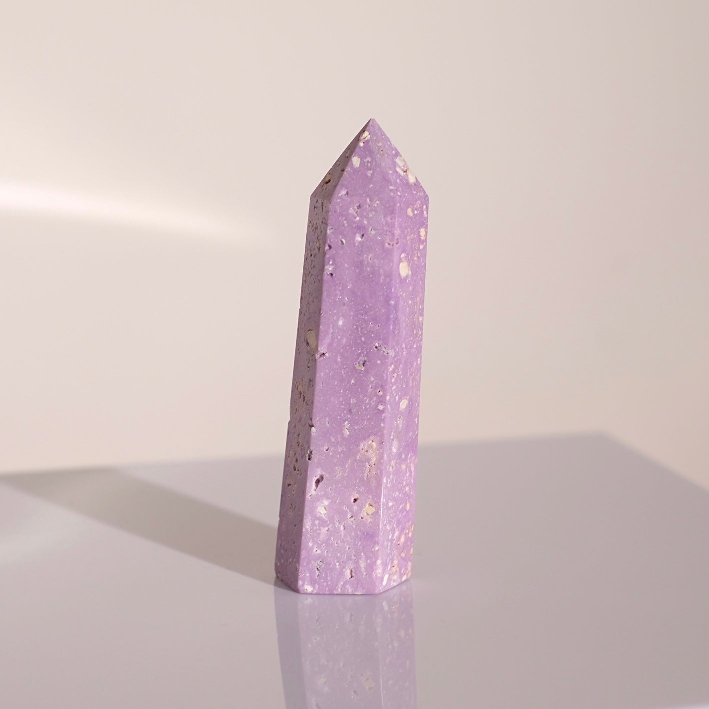 Phosphosiderite Point | Pink Phosphosiderite Crystal Point