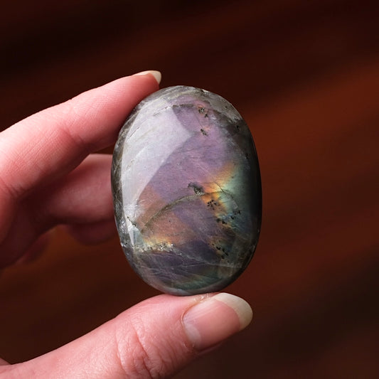 Purple Labradorite Palm | Sunset Labradorite Crystal Palm