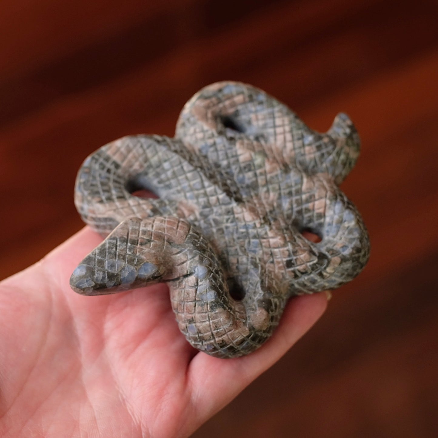 Que Sera Snake Carving | Llanite Crystal Snake