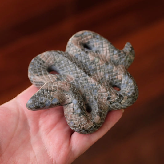 Que Sera Snake Carving | Llanite Crystal Snake