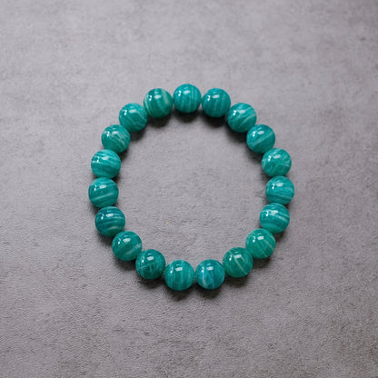 Amazonite Bracelet | Russian Amazonite Crystal Stretch Bracelet