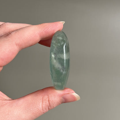 Pretty Fluorite Palm | Green Fluorite Crystal Palm Stone