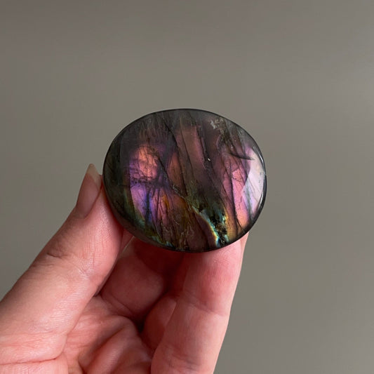 Purple Labradorite Palm | Sunset Labradorite Crystal Palm