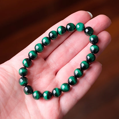 Chatoyant Malachite Bracelet | Cats Eye Malachite Crystal Bracelet