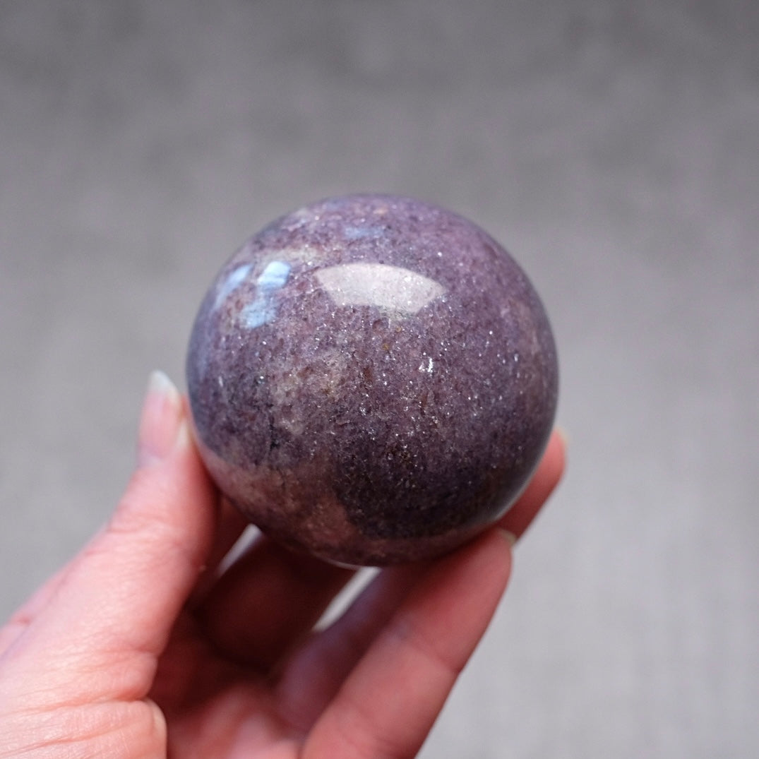 Lepidolite Sphere | Purple Lepidolite Crystal Sphere