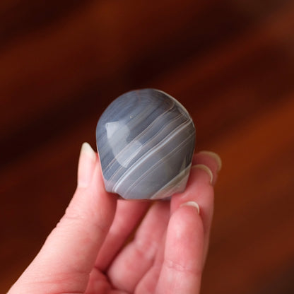 Banded Agate Crystal Skull | Quartz Skull Crystal