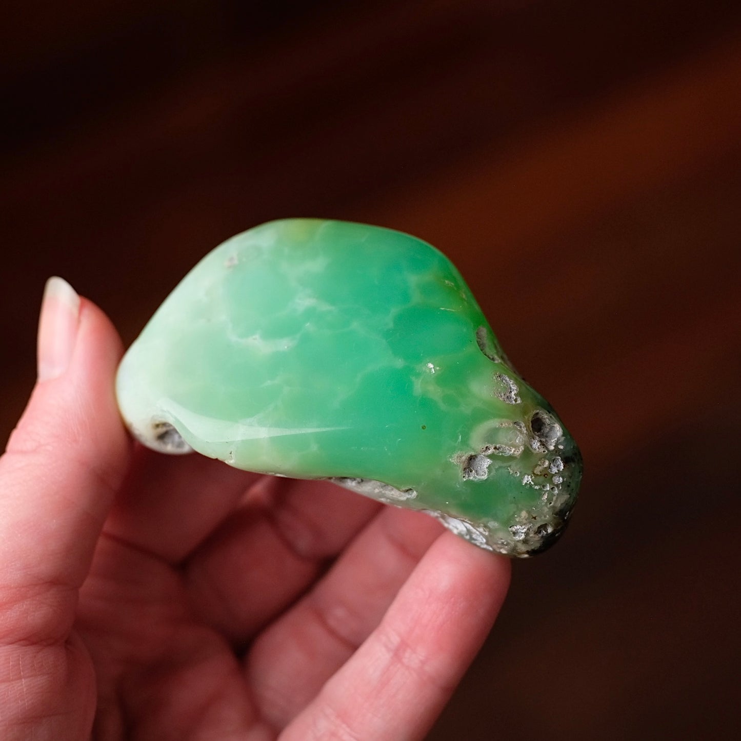 Australian Chrysoprase Freeform | Polished Chrysoprase Crystal