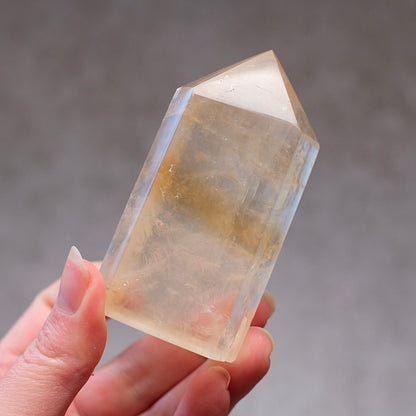 Honey Calcite Tower | Golden Optical Calcite Crystal Point