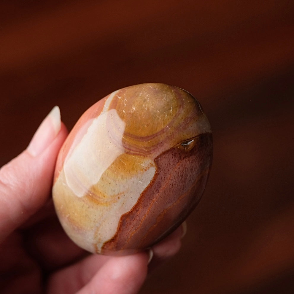 Polychrome Jasper Palm | Jasper Crystal Palmstone