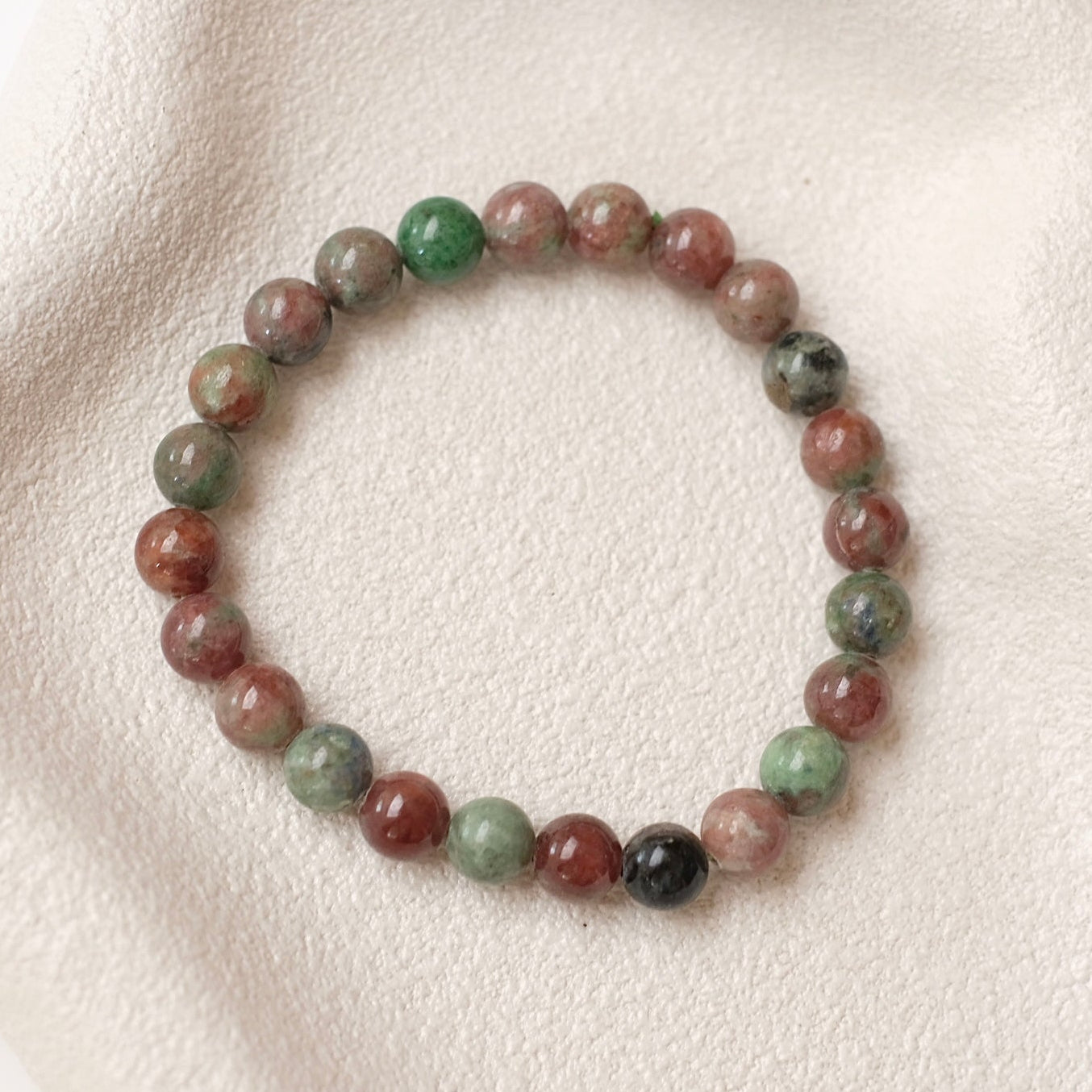 Eclogite Bracelet | Eclogite Garnet Crystal Bracelet