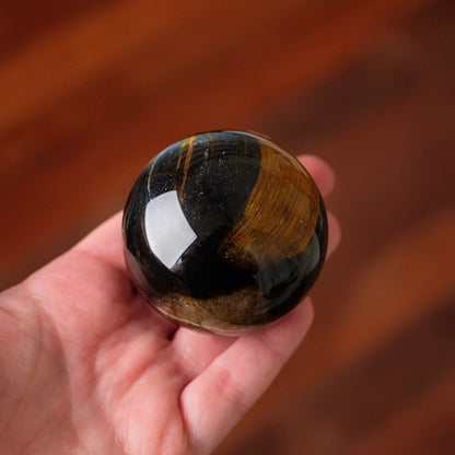 Blue Tiger Eye Sphere | Hawks Eye Crystal Sphere