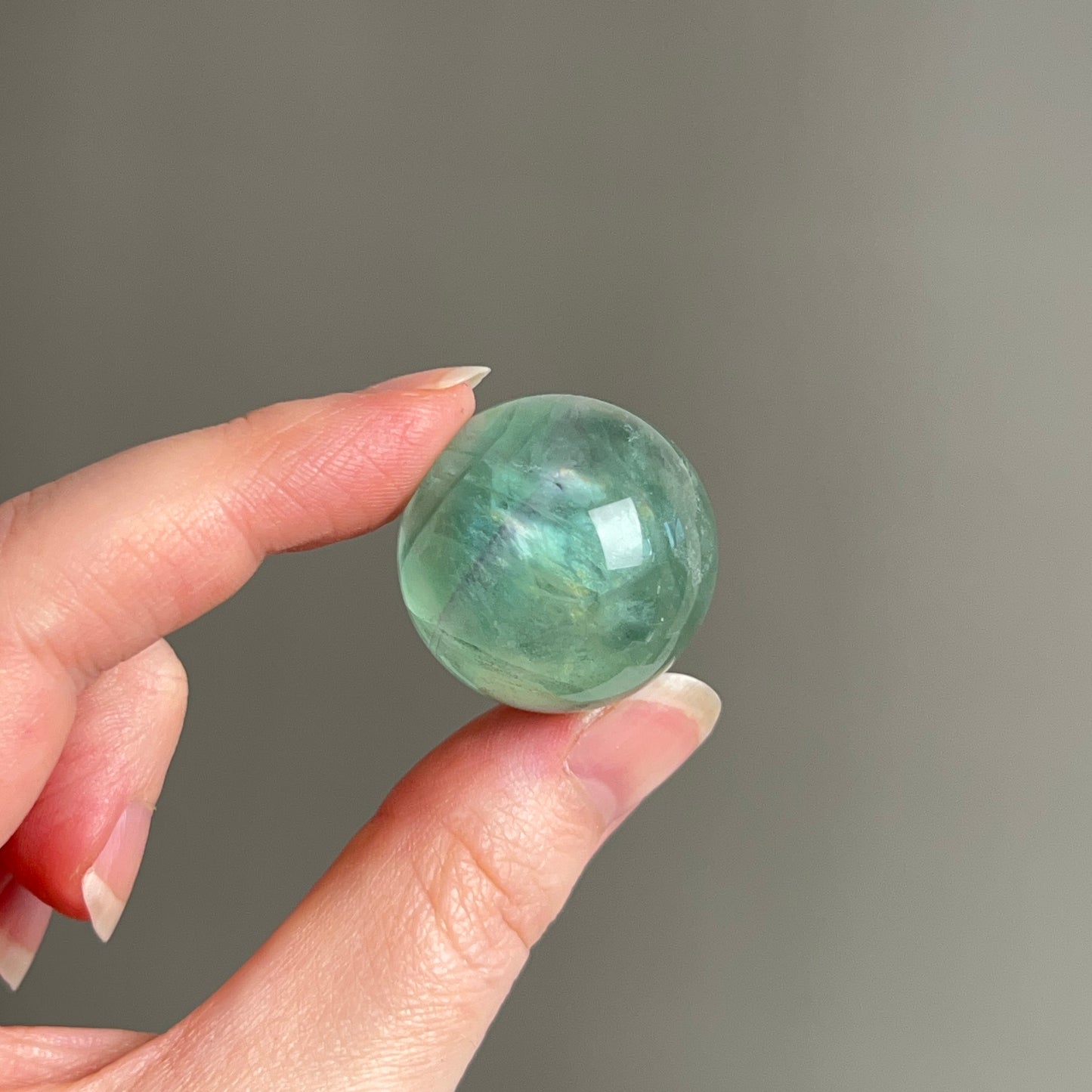 Gemmy Fluorite Sphere | Green Fluorite Crystal Sphere