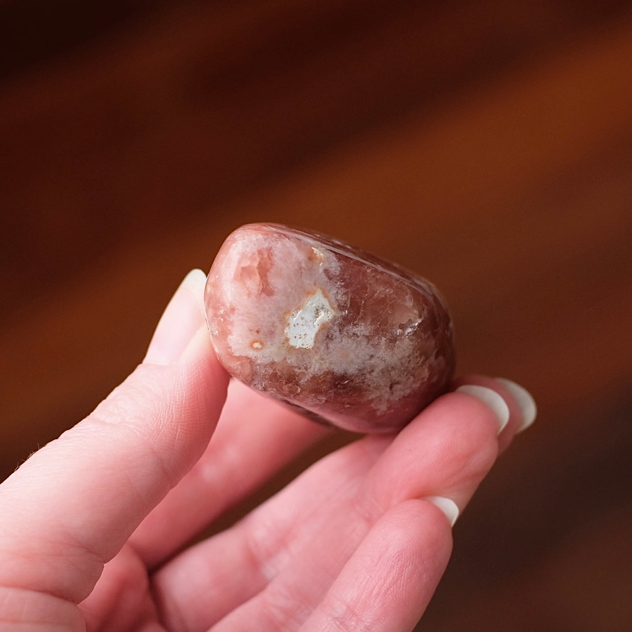 Raspberry Pink Amethyst Geode | Polished Pink Amethyst Crystal Specimen 14