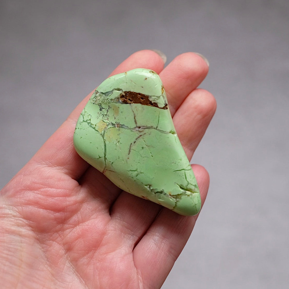 Lime Magnesite | Lemon Chrysoprase Crystal Freeform