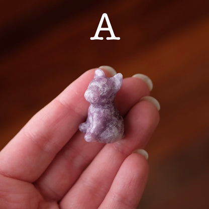 French Bulldog Crystal Carvings | Mini Crystal Dog