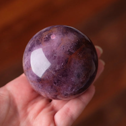 Silky Fluorite Sphere | Banded Fluorite Crystal Sphere