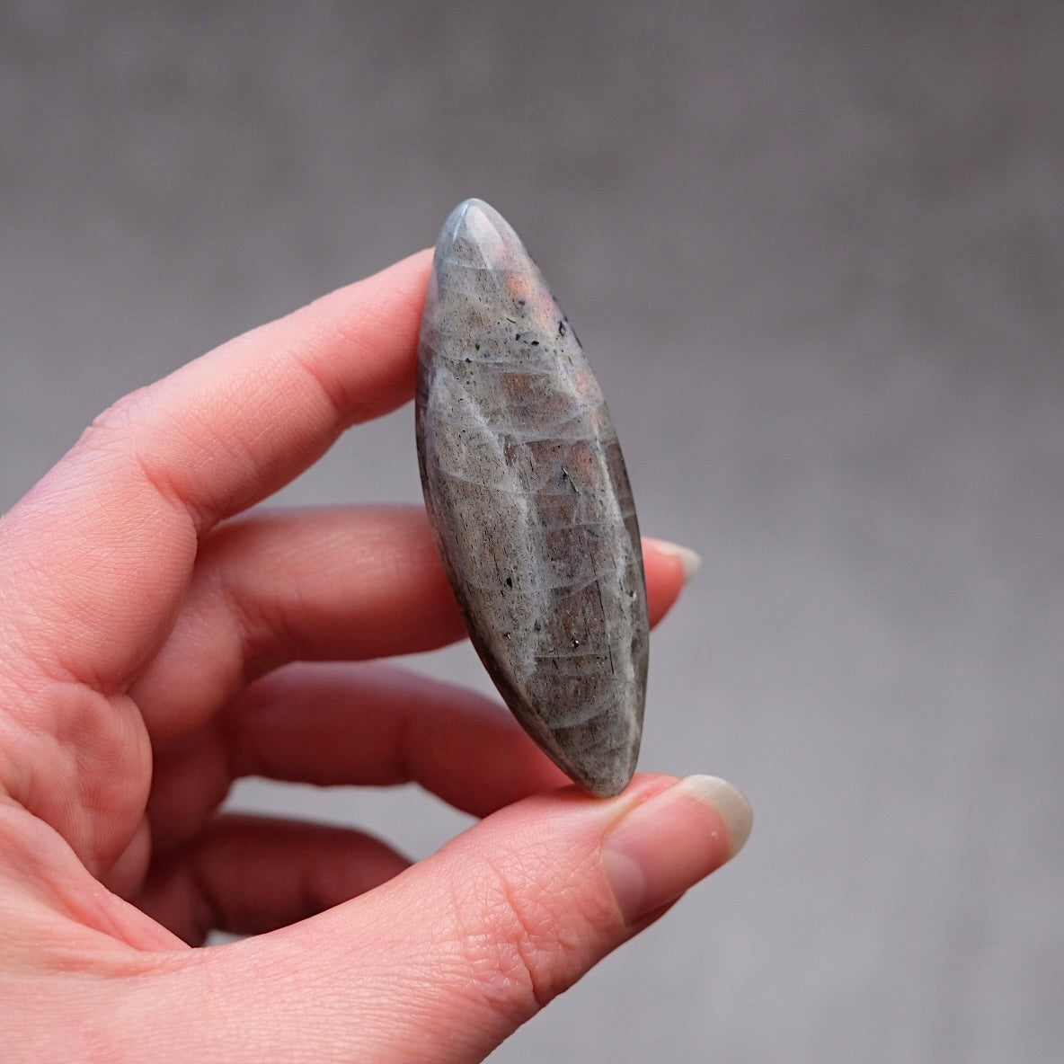 Labradorite Stone | Pink & Orange Labradorite Crystal Freeform