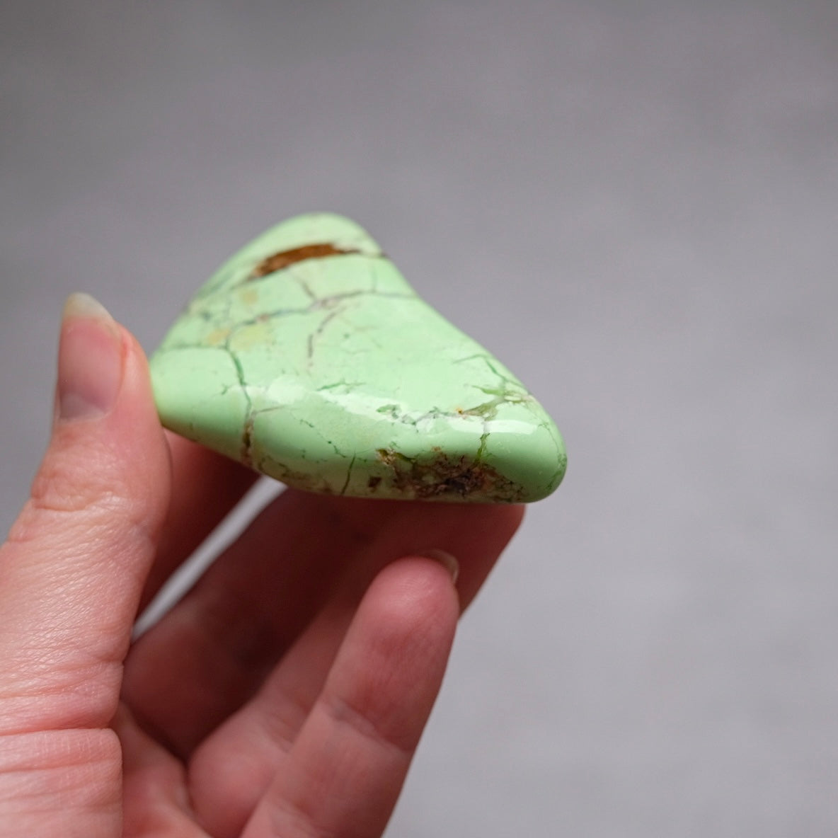 Lime Magnesite | Lemon Chrysoprase Crystal Freeform