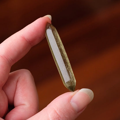 Libyan Desert Glass DT Point | Double Terminated Crystal Point