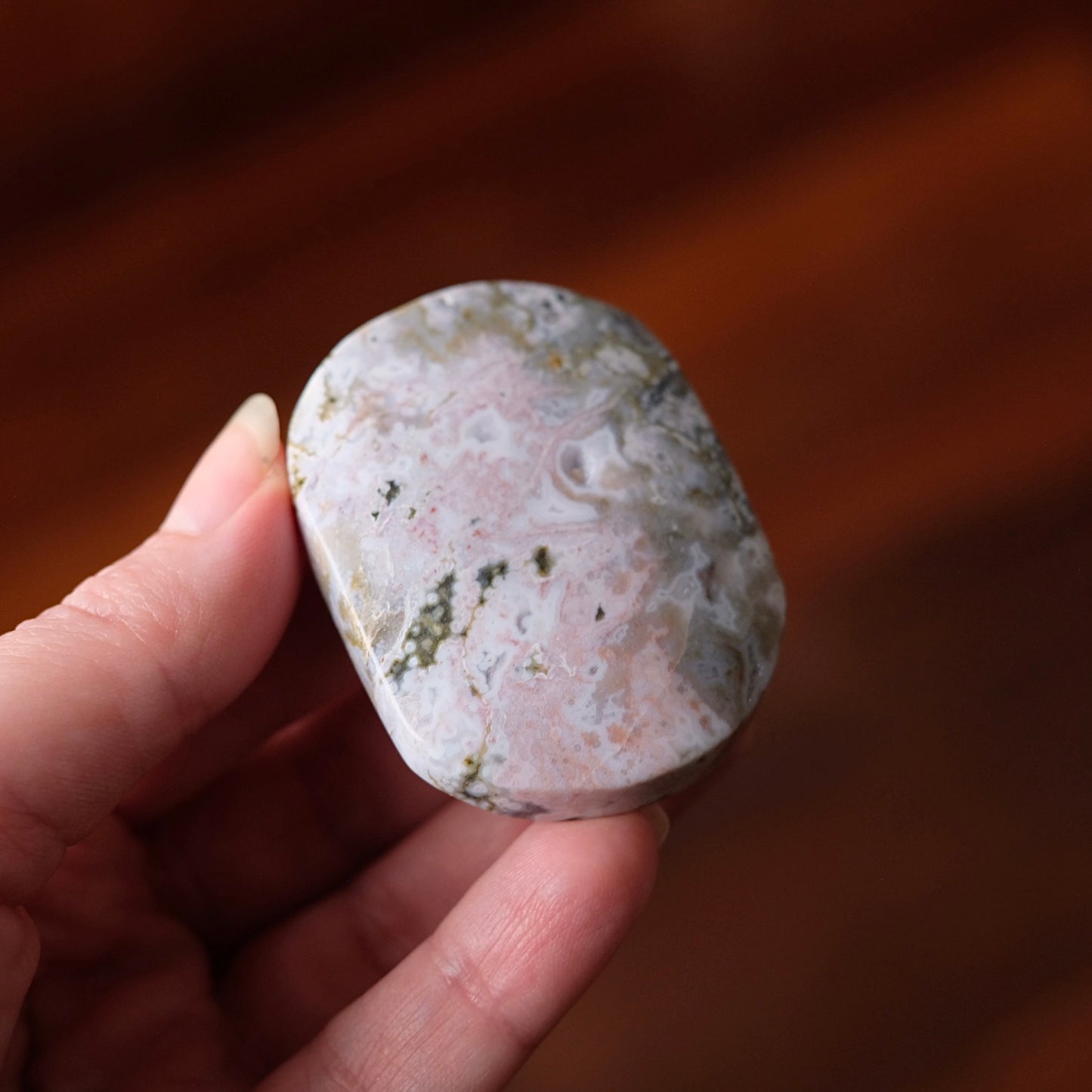 Ocean Jasper Palm | Sea Jasper Crystal Palmstone