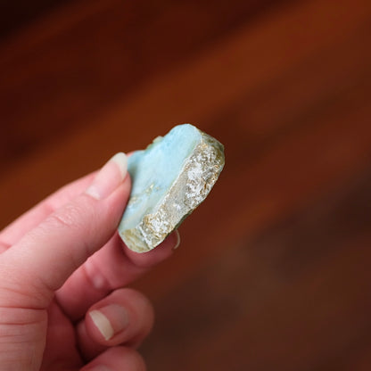 Larimar Slab | Polished Larimar Crystal Slice 1